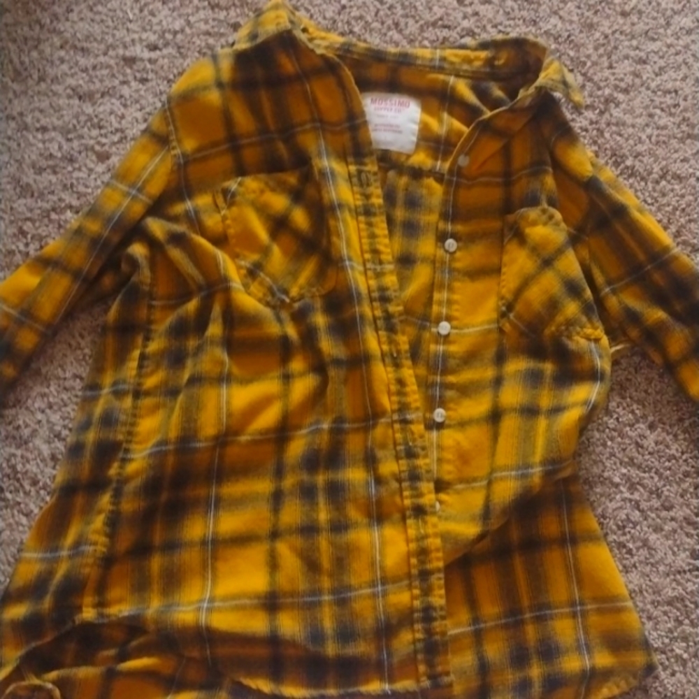 Mustard yellow fannel